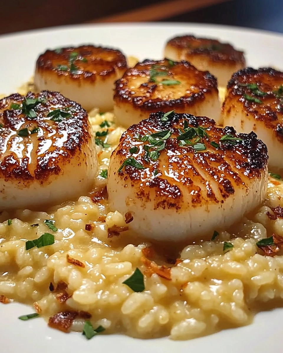 Champagne-Risotto-with-Brown-Butter-Scallops-Recipe