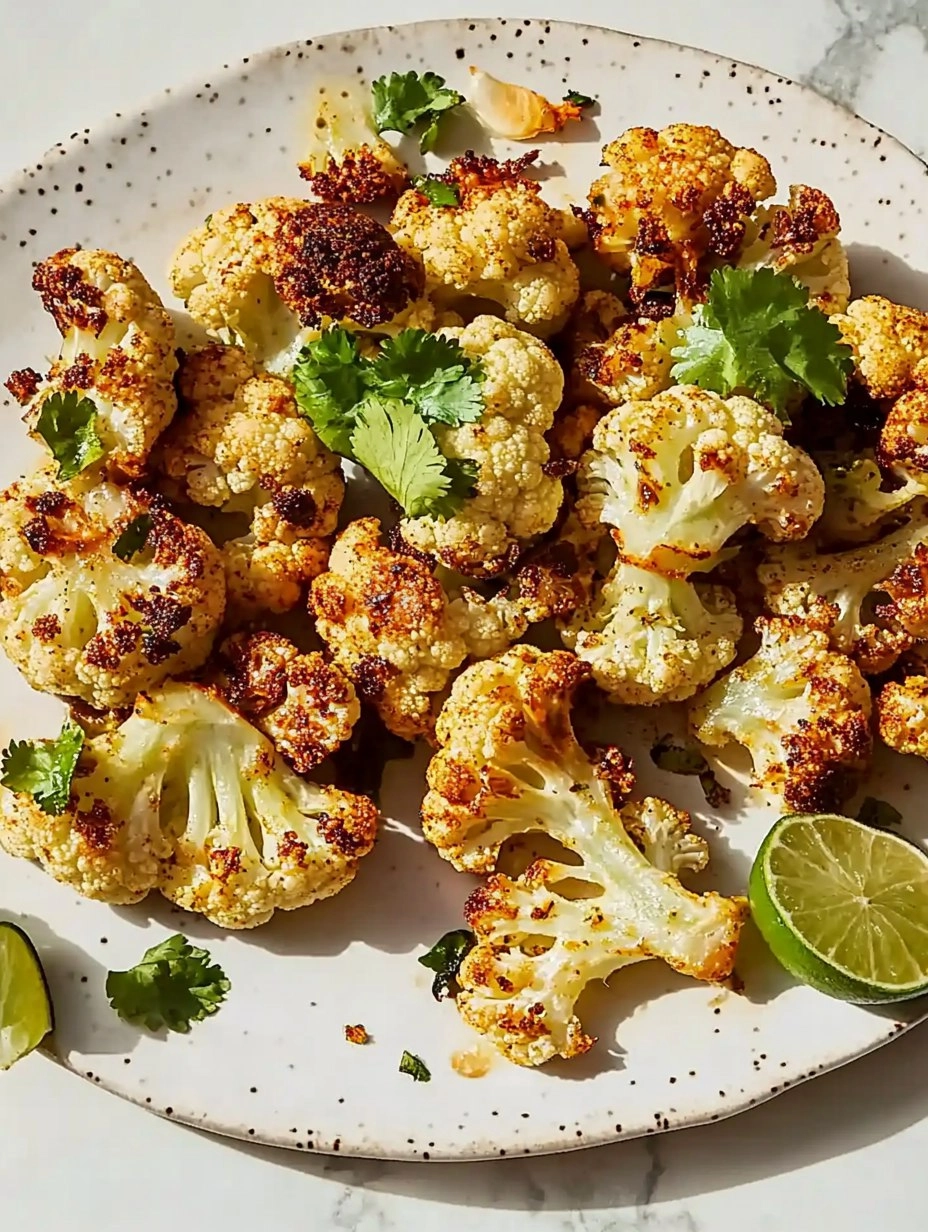 Chili Lime Roasted Cauliflower