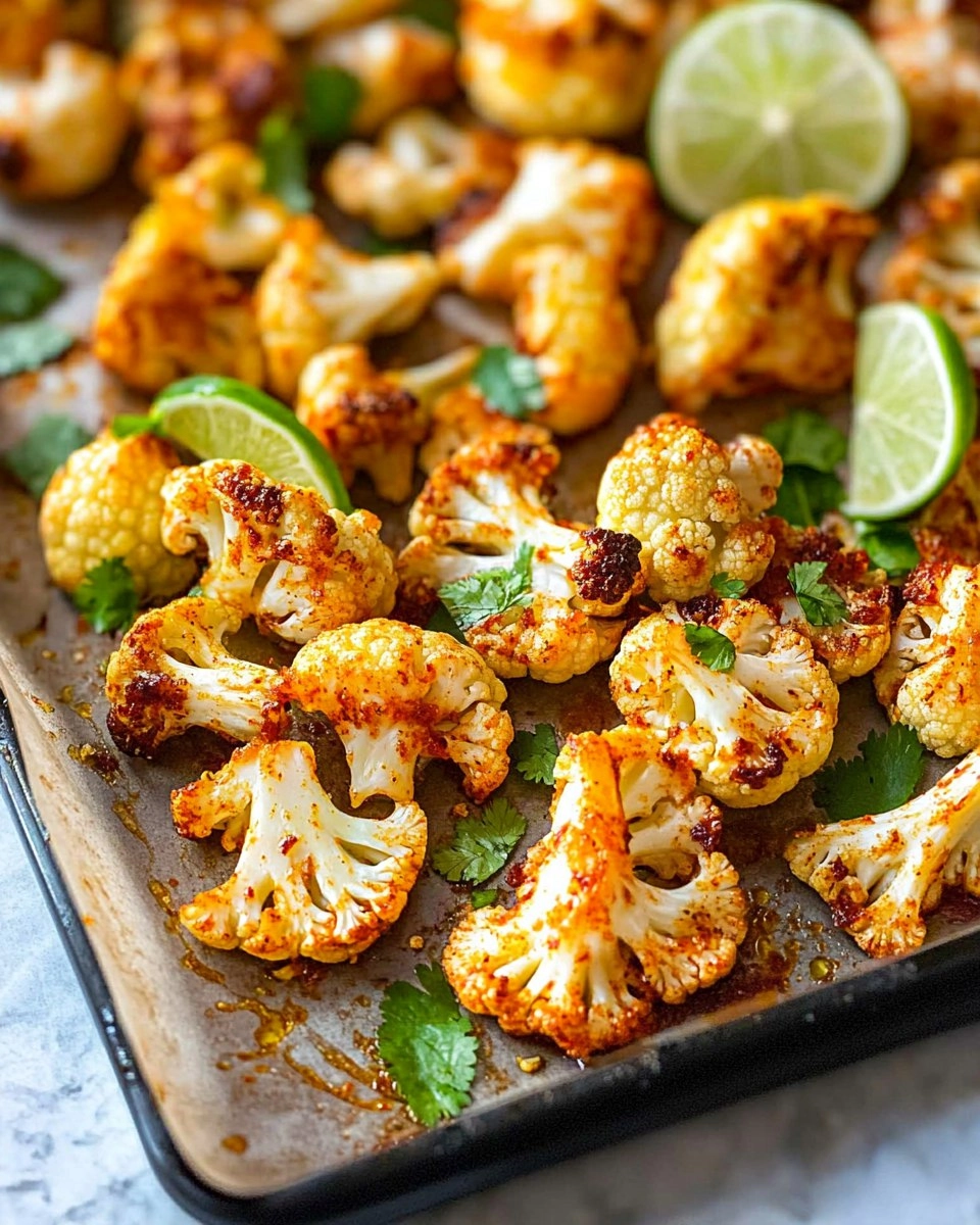 Chili Lime Roasted Cauliflower