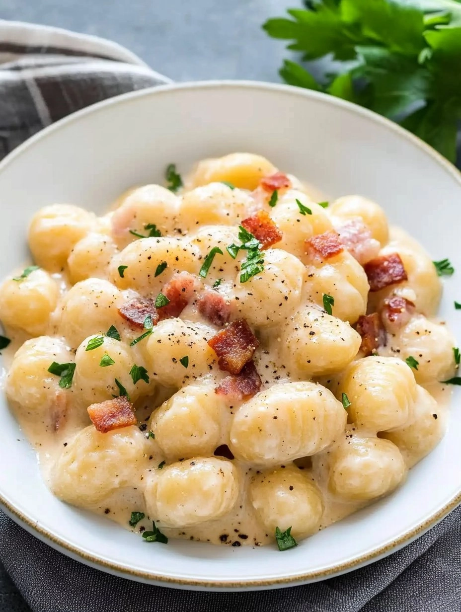 Creamy Pancetta Gnocchi 