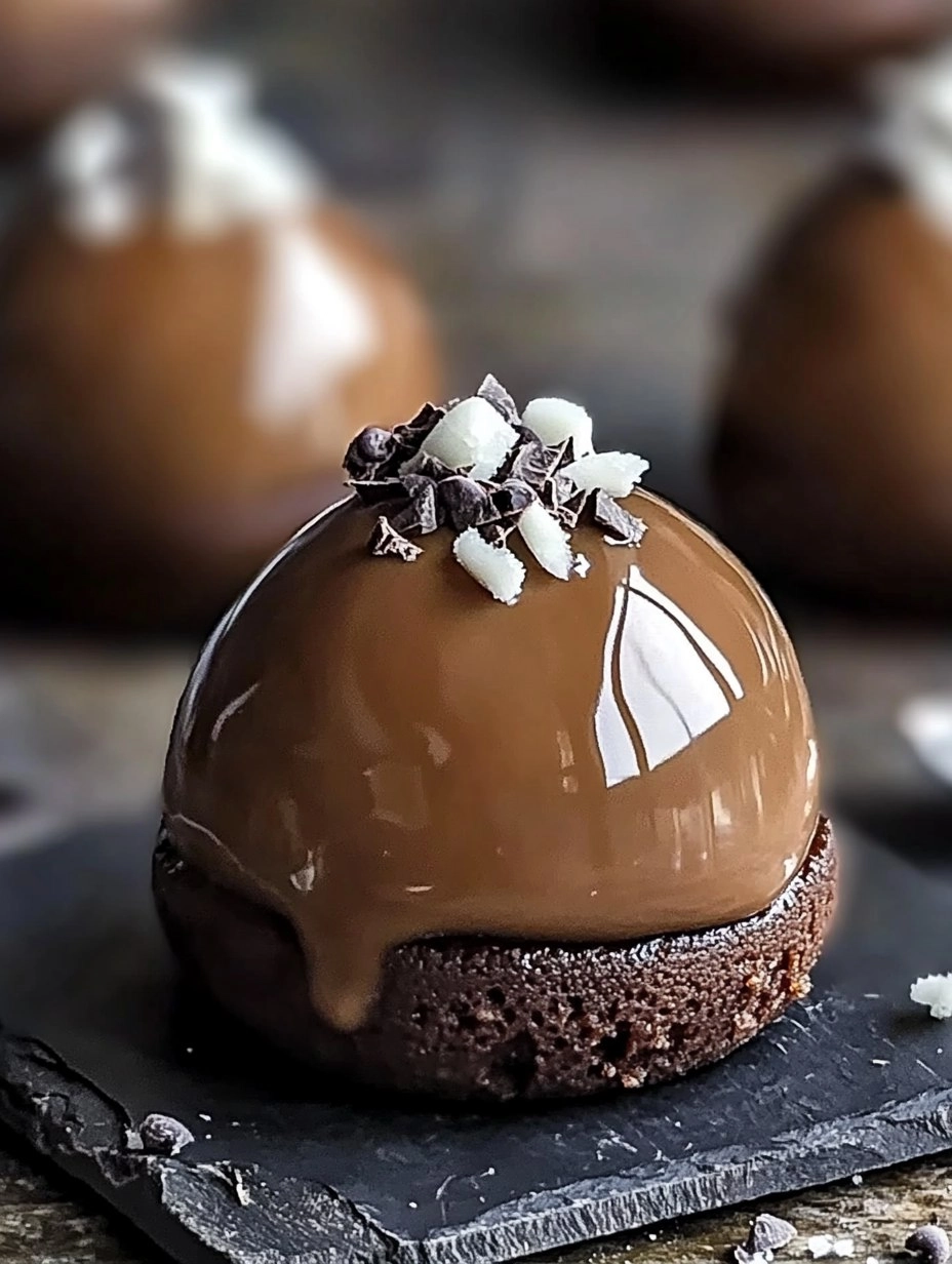 Easy Caramel Chocolate Mousse Domes 82 Easy Caramel Chocolate Mousse Domes