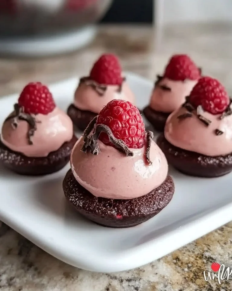 Easy-Chocolate-Raspberry-Mousse-Domes-Recipe
