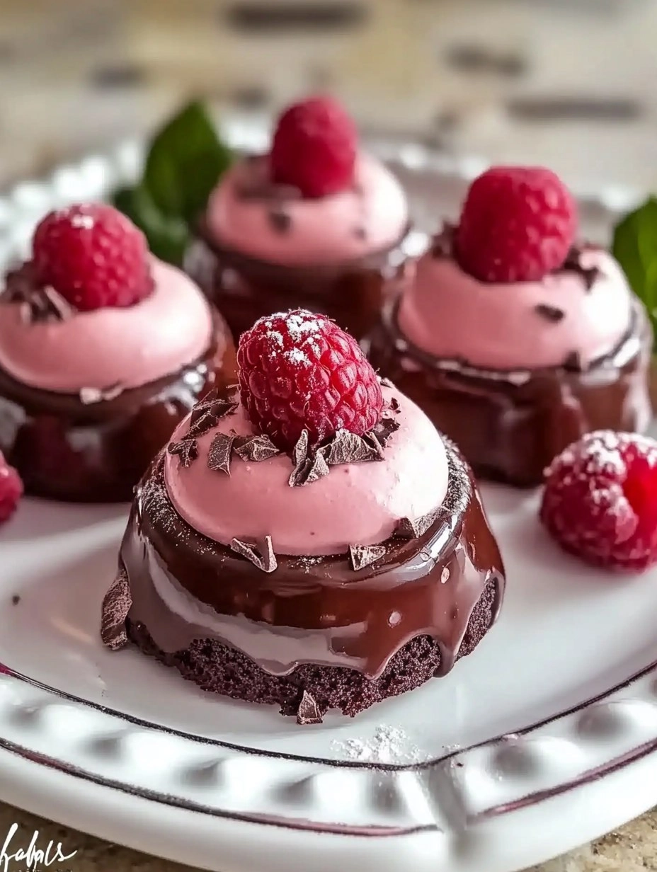 Easy Chocolate Raspberry Mousse Domes 142 Easy Chocolate Raspberry Mousse Domes
