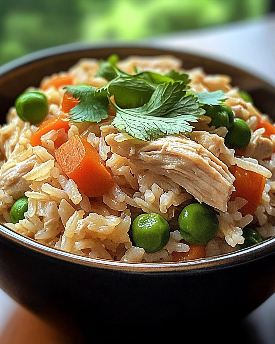 Easy Healthy Crockpot Chicken Rice