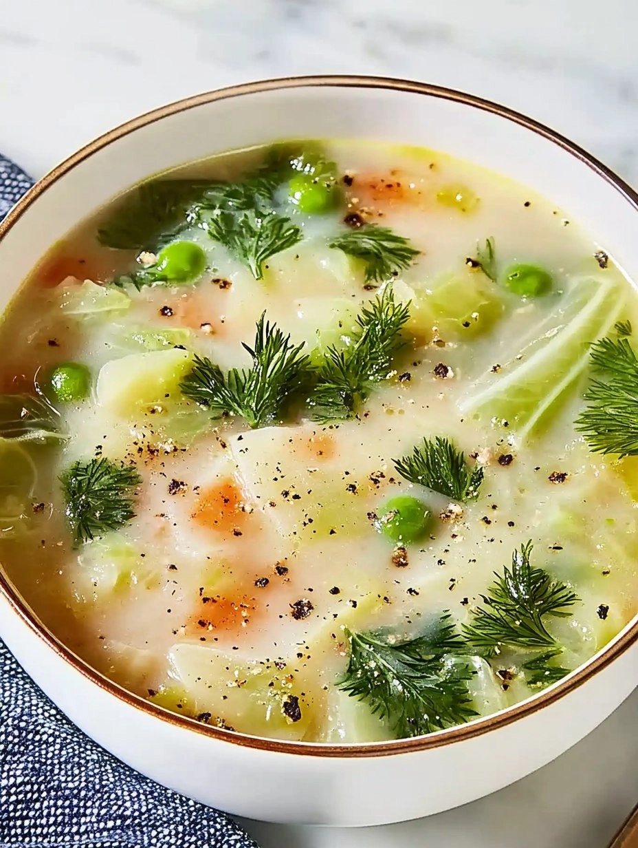 Garlicky Cabbage Soup