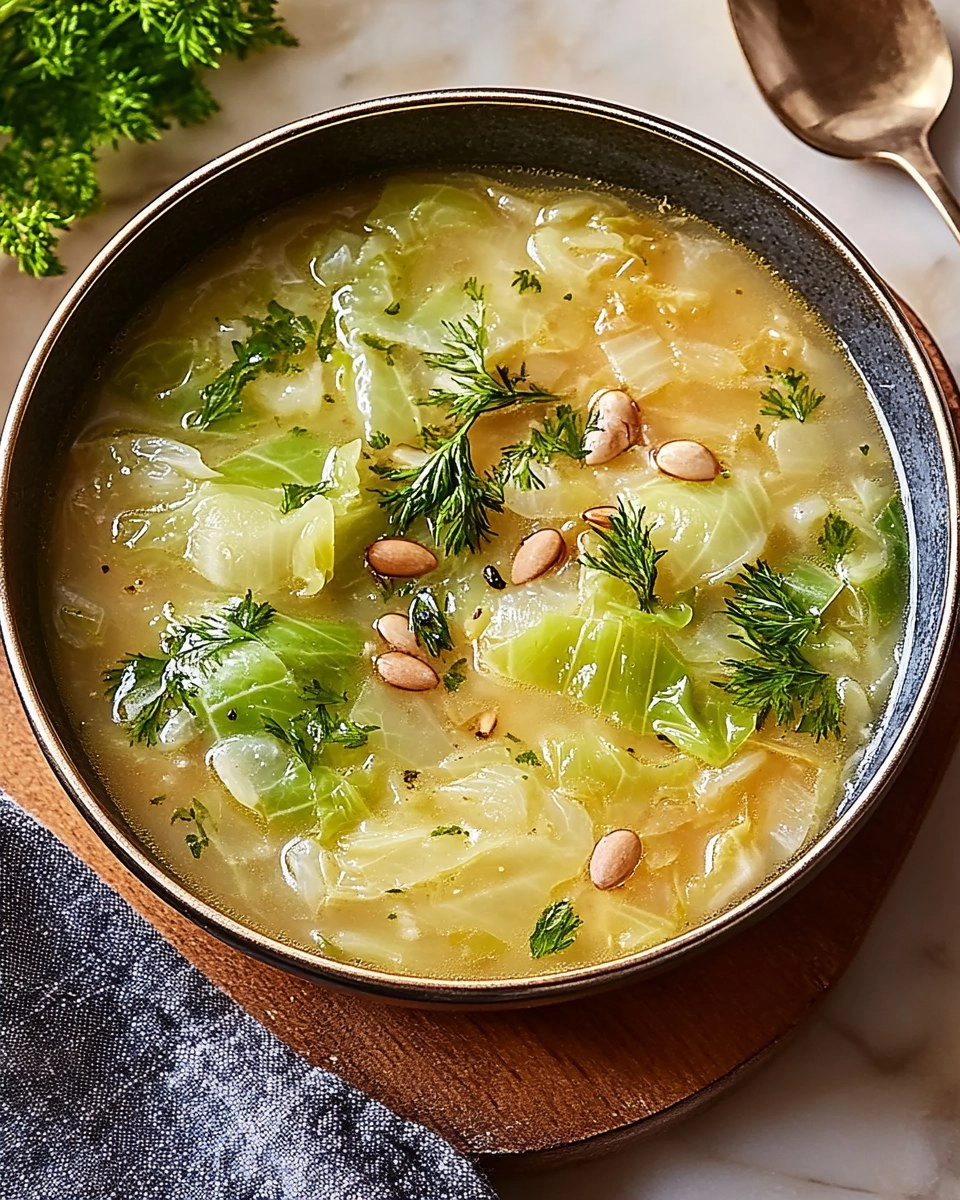 Garlicky Cabbage Soup