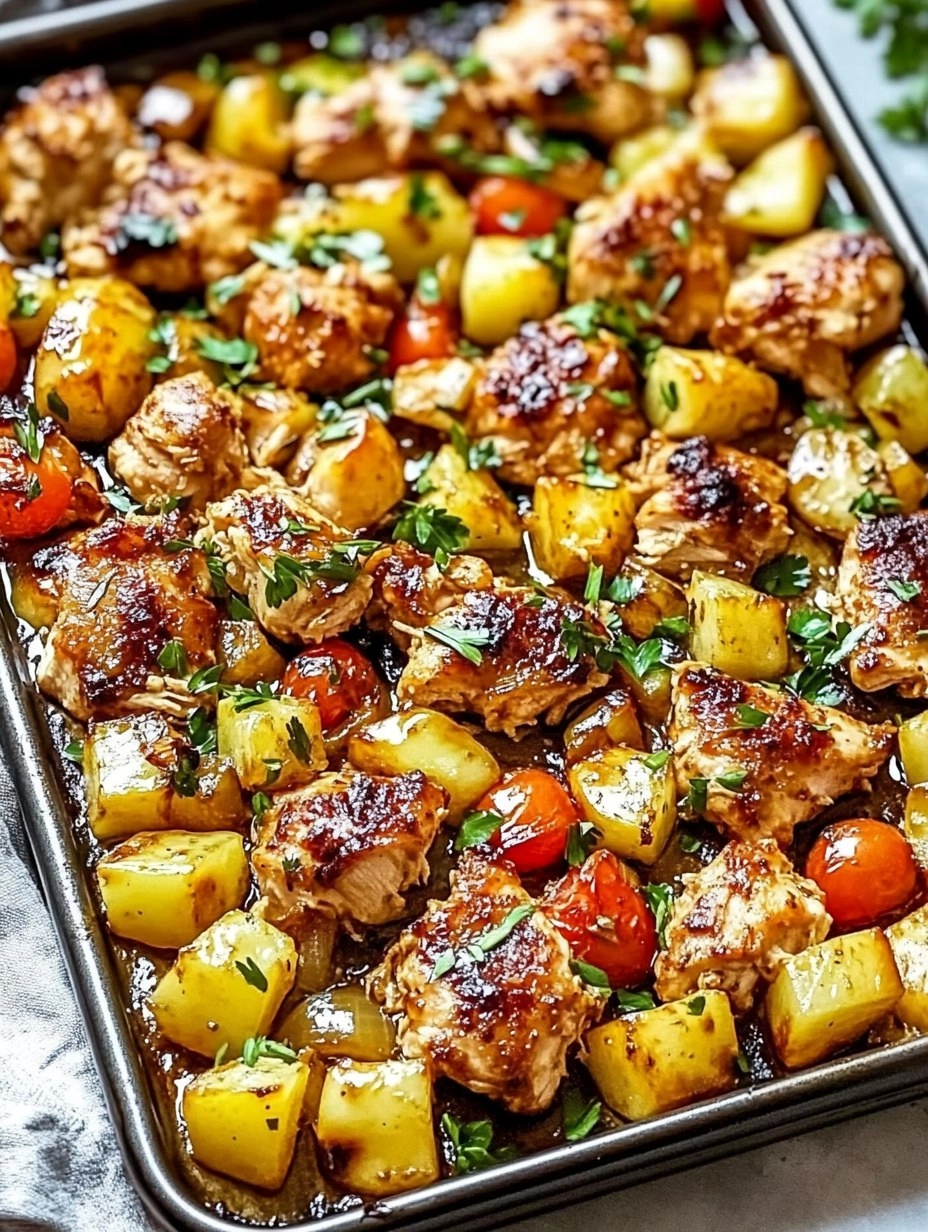 Hawaiian Chicken Sheet Pan
