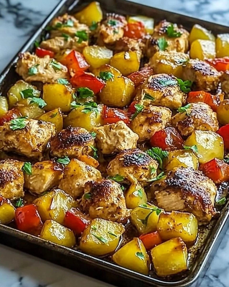 Hawaiian Chicken Sheet Pan