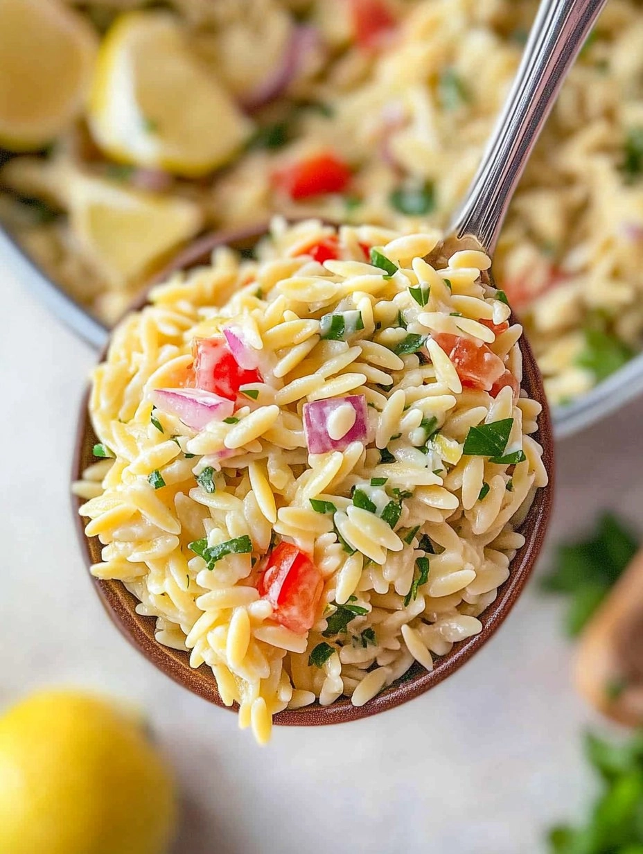 Healthy Easy Orzo Lemon Salad
