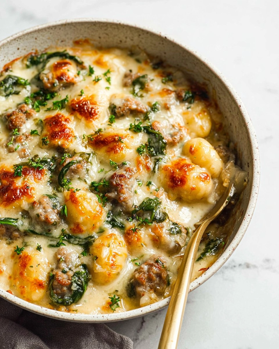 Healthy-Pesto-Sausage-Gnocchi-Bake-Recipe