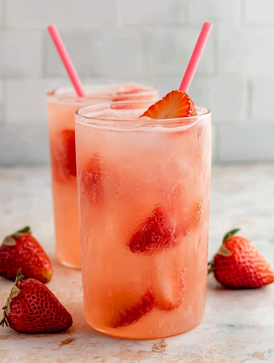 Healthy Pink Drink Strawberry Refresher (Whole30, Caffeine-Free, Vegan)