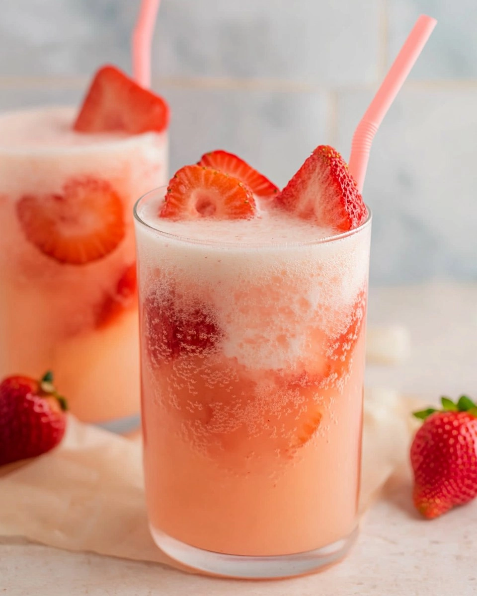 Healthy Pink Drink Strawberry Refresher (Whole30, Caffeine-Free, Vegan)