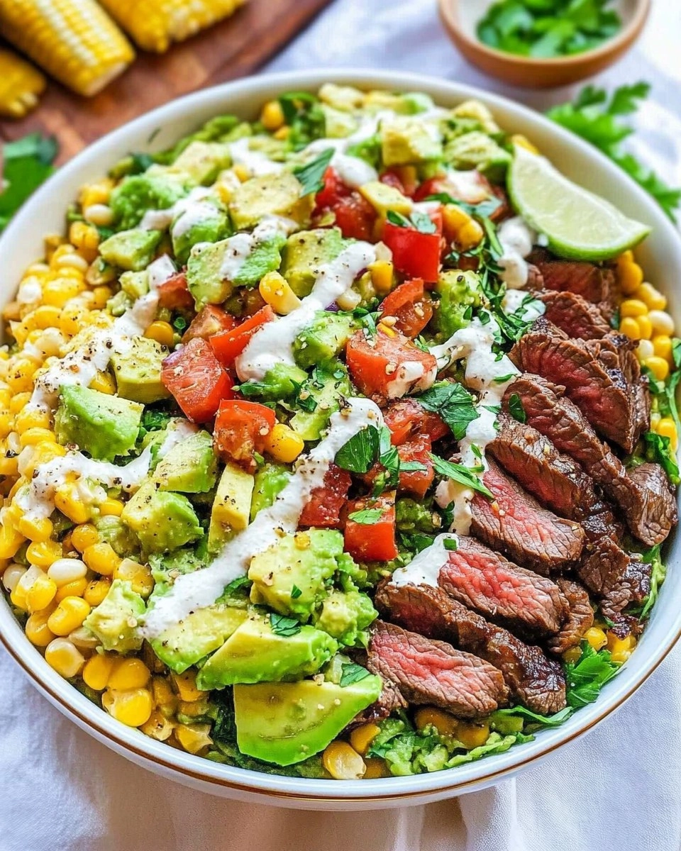Healthy Steak Avocado Corn Bowl 126 Healthy Steak Avocado Corn Bowl