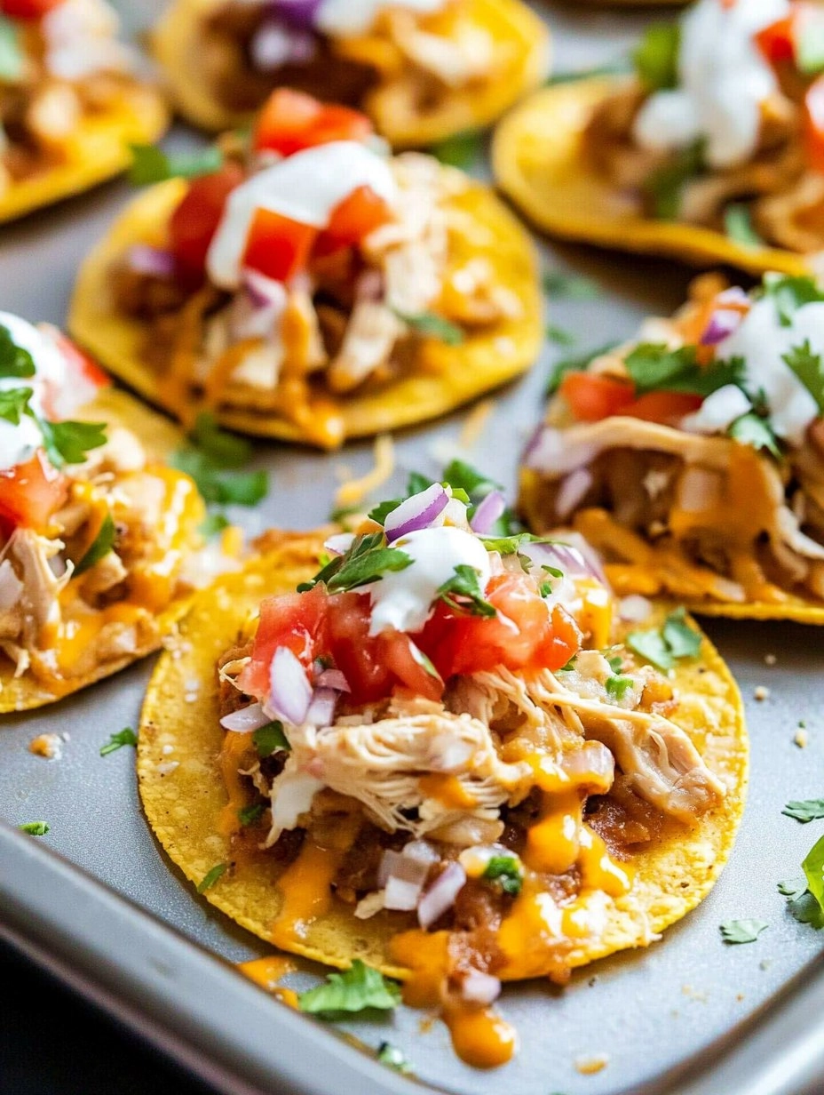 Mini Chicken Tostadas