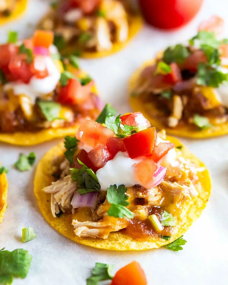 Mini Chicken Tostadas