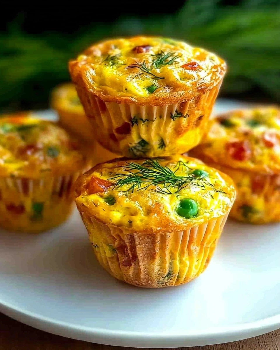 Mini Frittata Muffins with Dill 