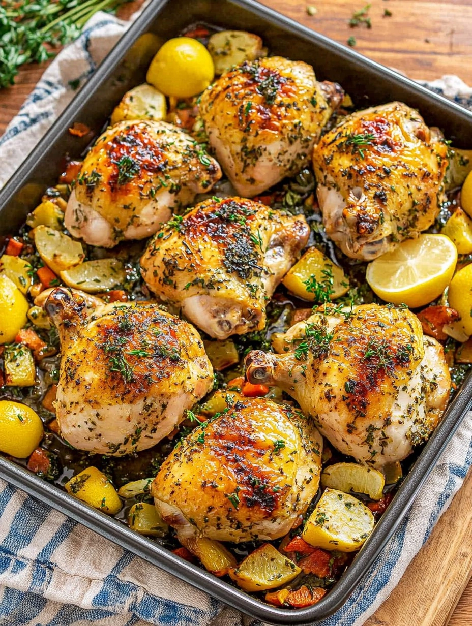One-Pan Lemon Herb Roasted Chicken 107 One-Pan Lemon Herb Roasted Chicken