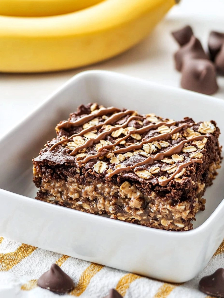 Peanut Butter Brownie Baked Oatmeal