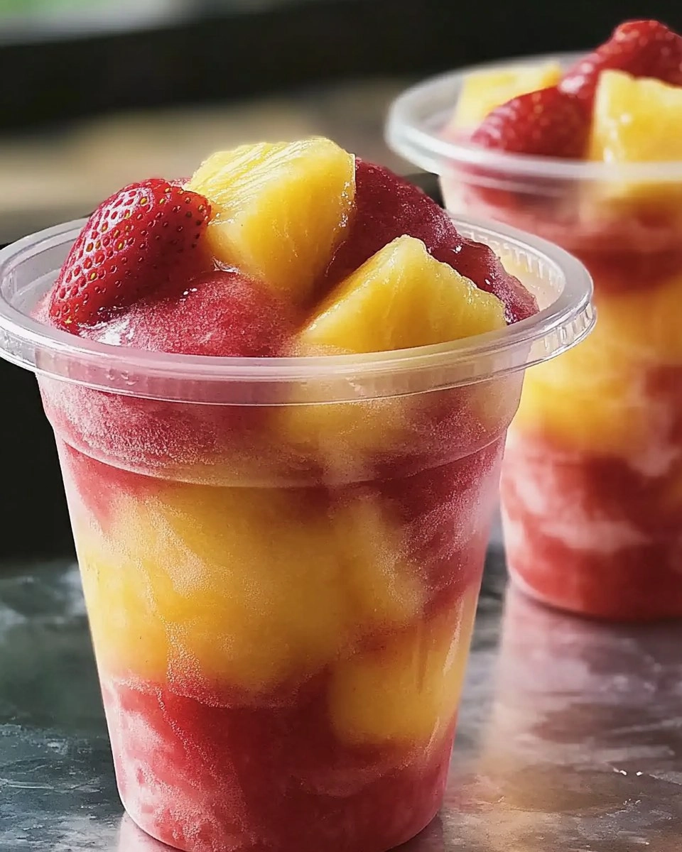 Pineapple Strawberry Swirled Slushies – Your Ultimate Refreshing Summer Drink!
