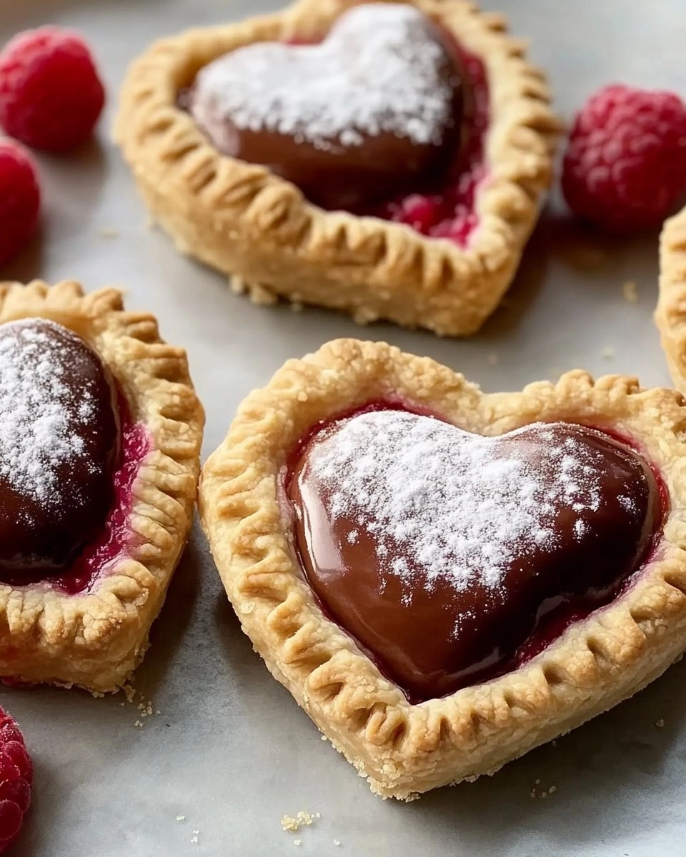 Raspberry Nutella Heart Pies 96 Raspberry Nutella Heart Pies