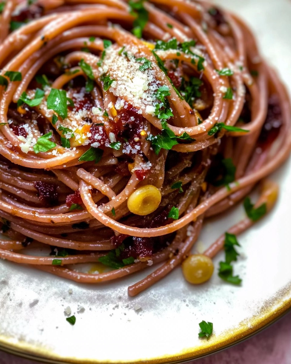 Red Wine Bucatini with Pancetta 86 Red Wine Bucatini with Pancetta