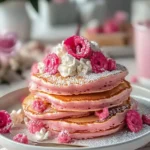 Romantic-Brunch-Ideas-Pink-Pancakes-Recipe