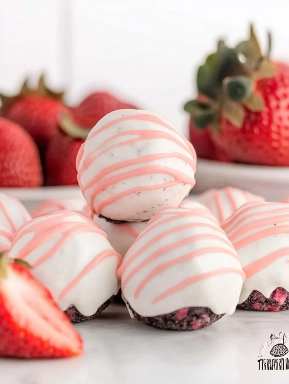 STRAWBERRY SHORTCAKE OREO BALLS