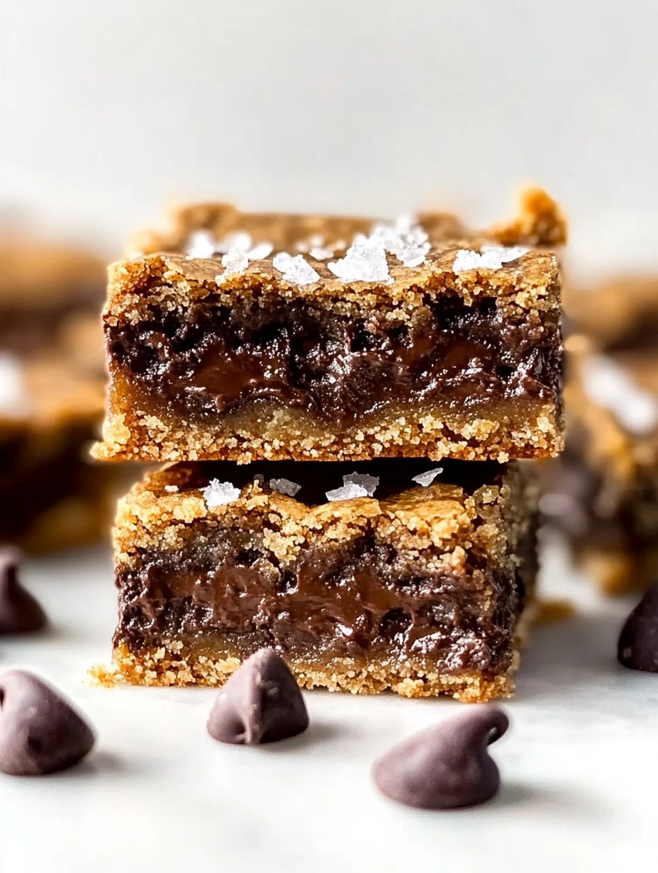 Salted Brown Butter Chocolate Chip Cookie Bars