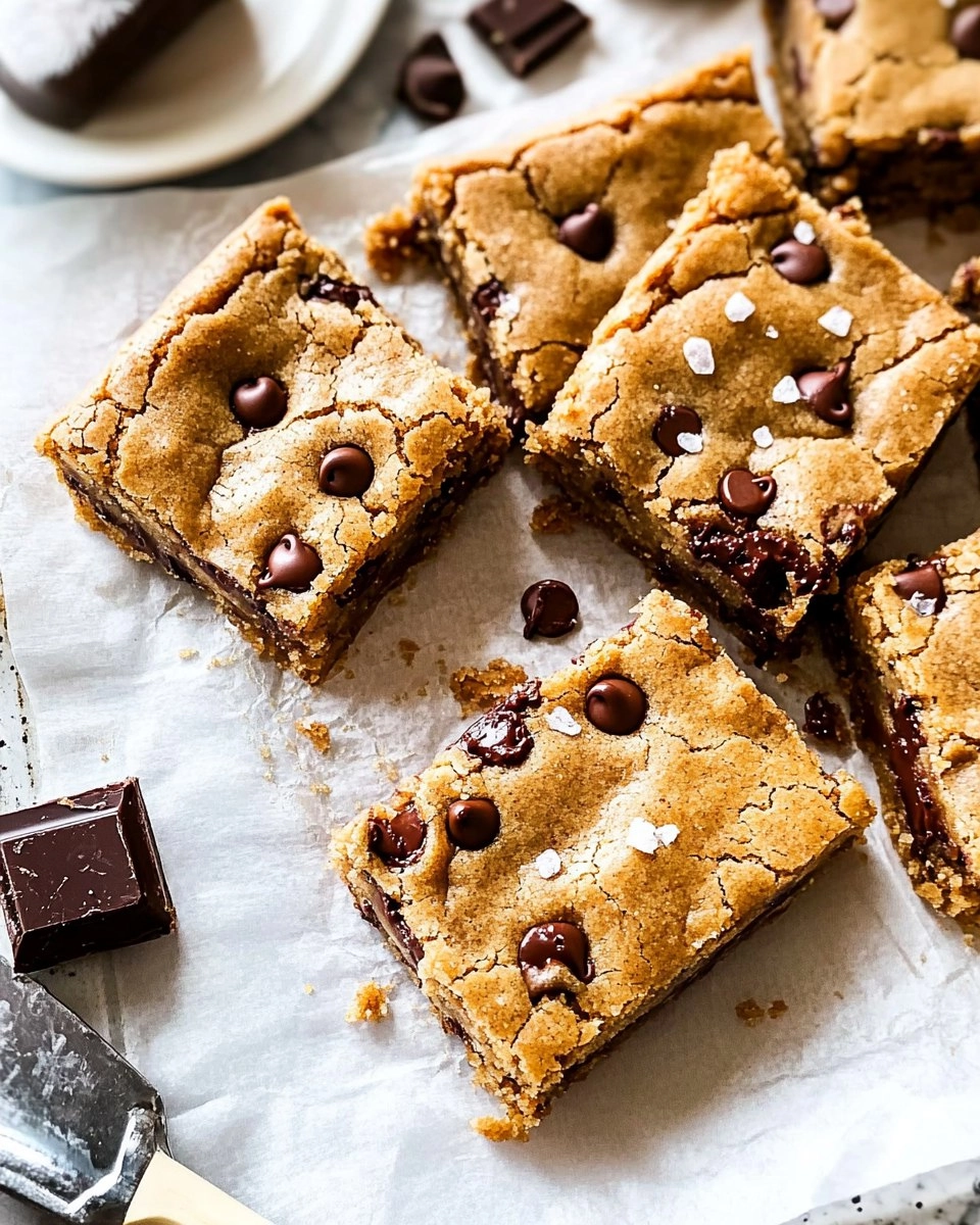 Salted Brown Butter Chocolate Chip Cookie Bars