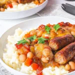 Sausage, Butter Bean & Tomato Tray Bake 119 Sausage-Butter-Bean-Tomato-Tray-Bake-Recipe