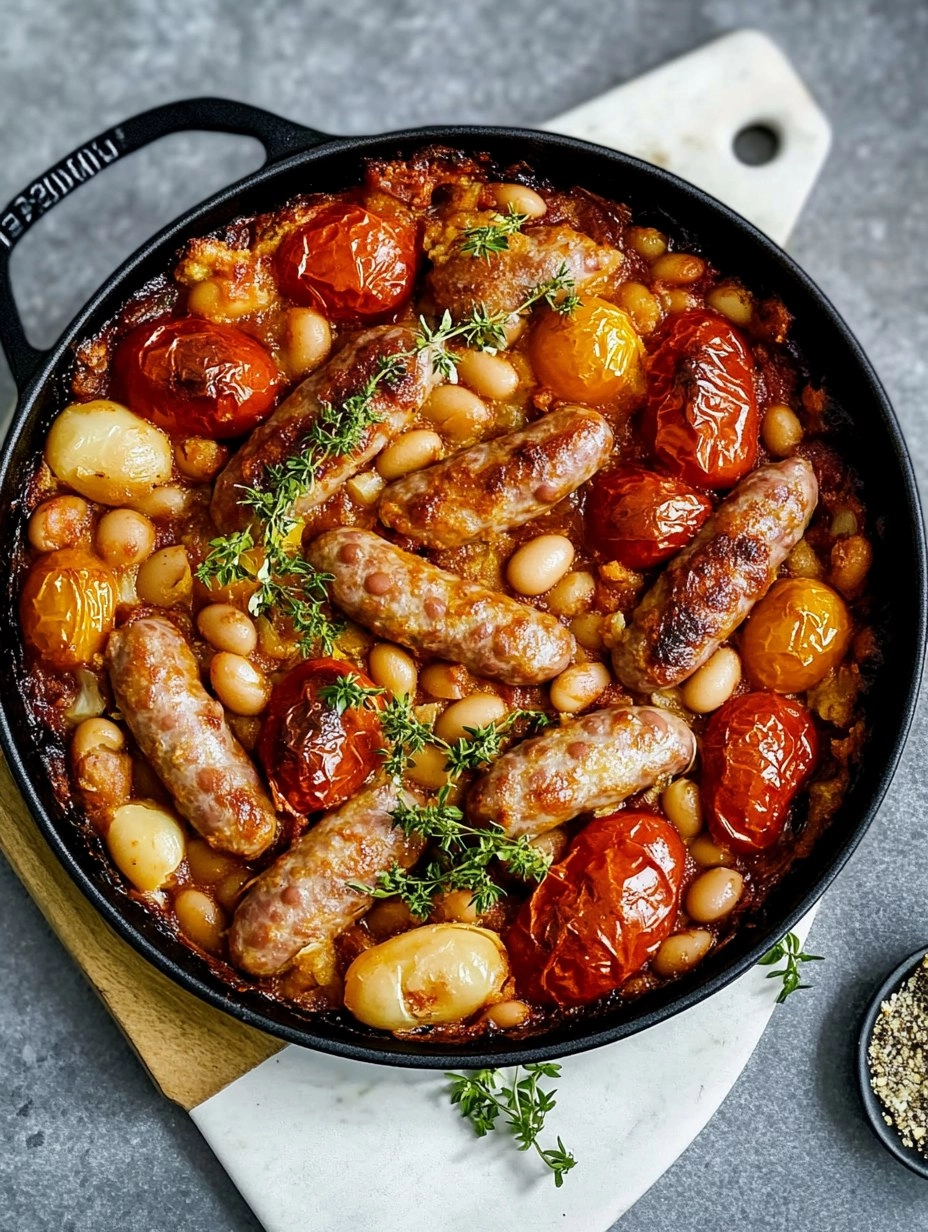 Sausage, Butter Bean & Tomato Tray Bake 117 Sausage, Butter Bean & Tomato Tray Bake