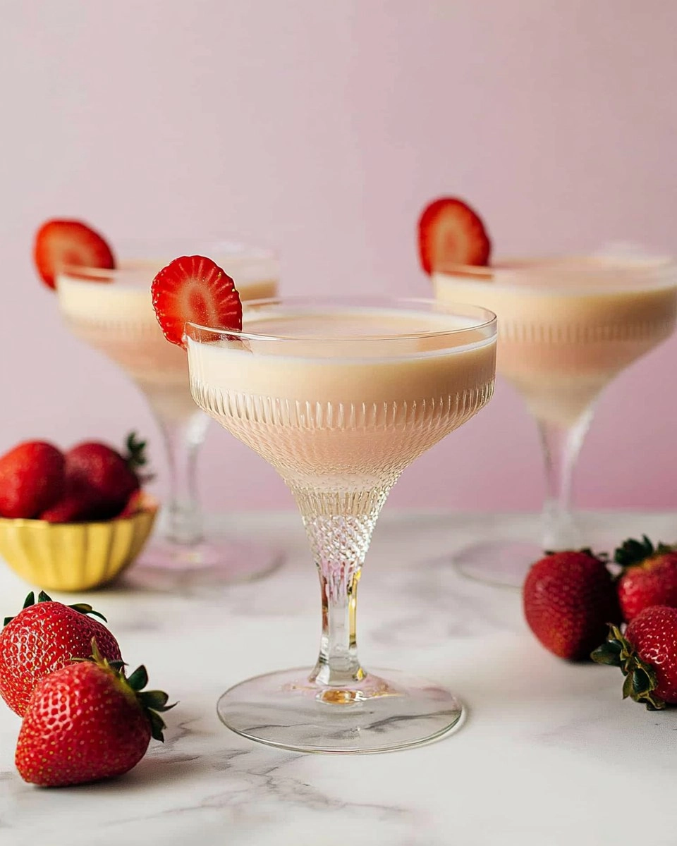 Strawberries and Cream Martini