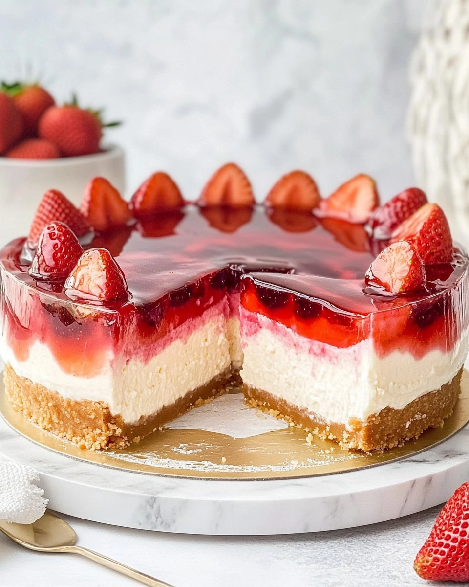 Strawberry-Jelly-Cheesecake-Recipe