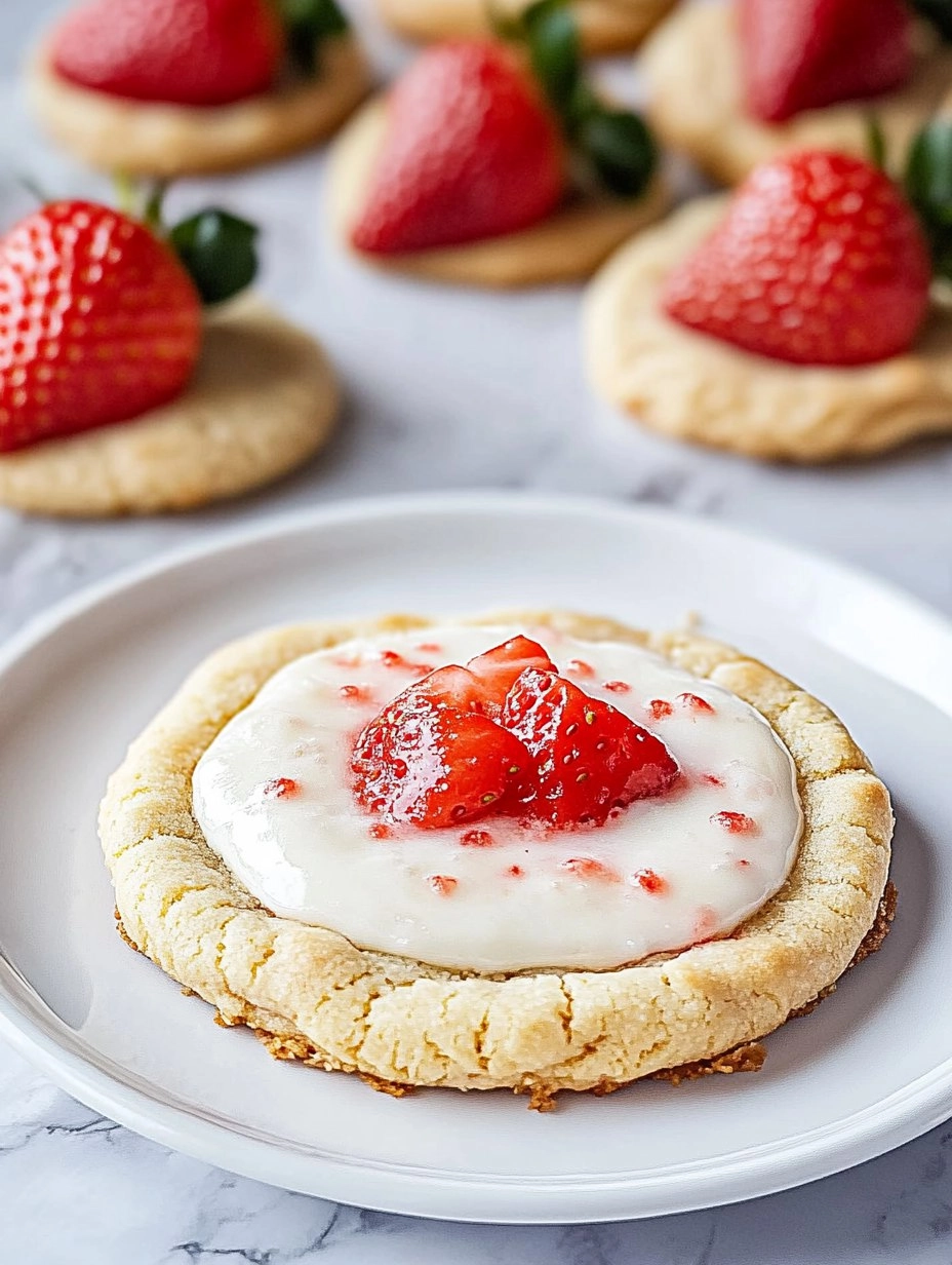 Strawberry Pop Tart Cookies
