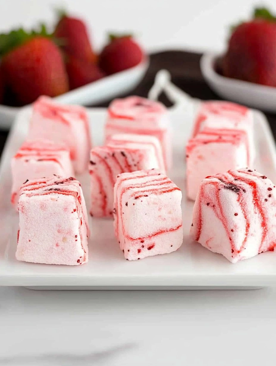 Strawberry Swirl Marshmallows 132 Strawberry Swirl Marshmallows