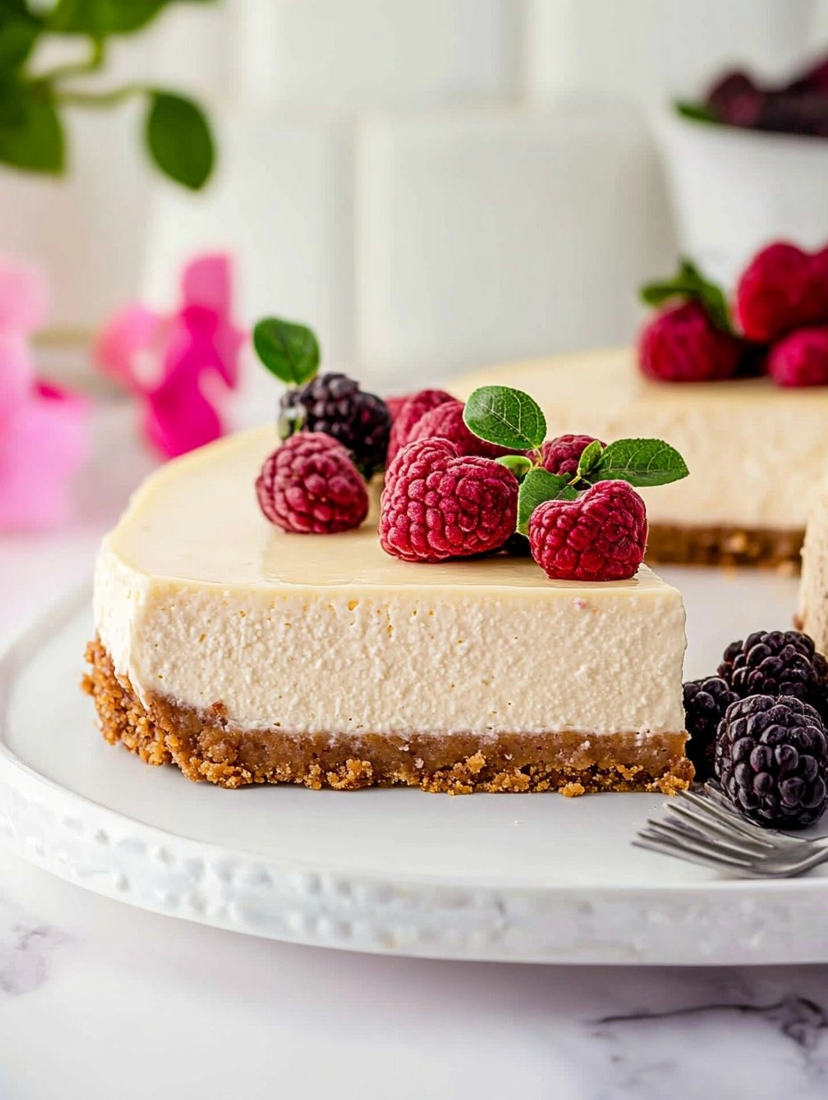 Valentine Eggless Cheesecake 
