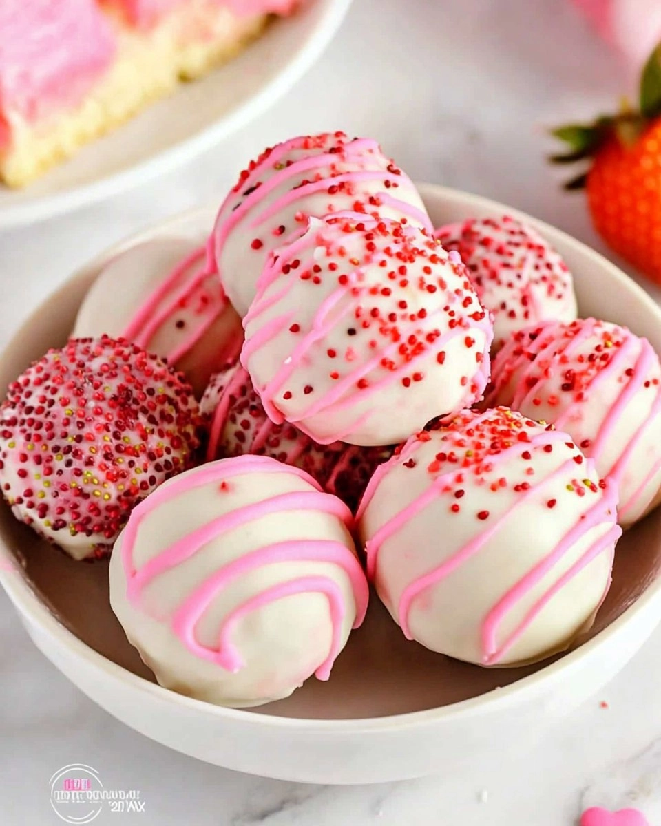 Valentine Strawberry Cake Truffles 101 Valentine Strawberry Cake Truffles
