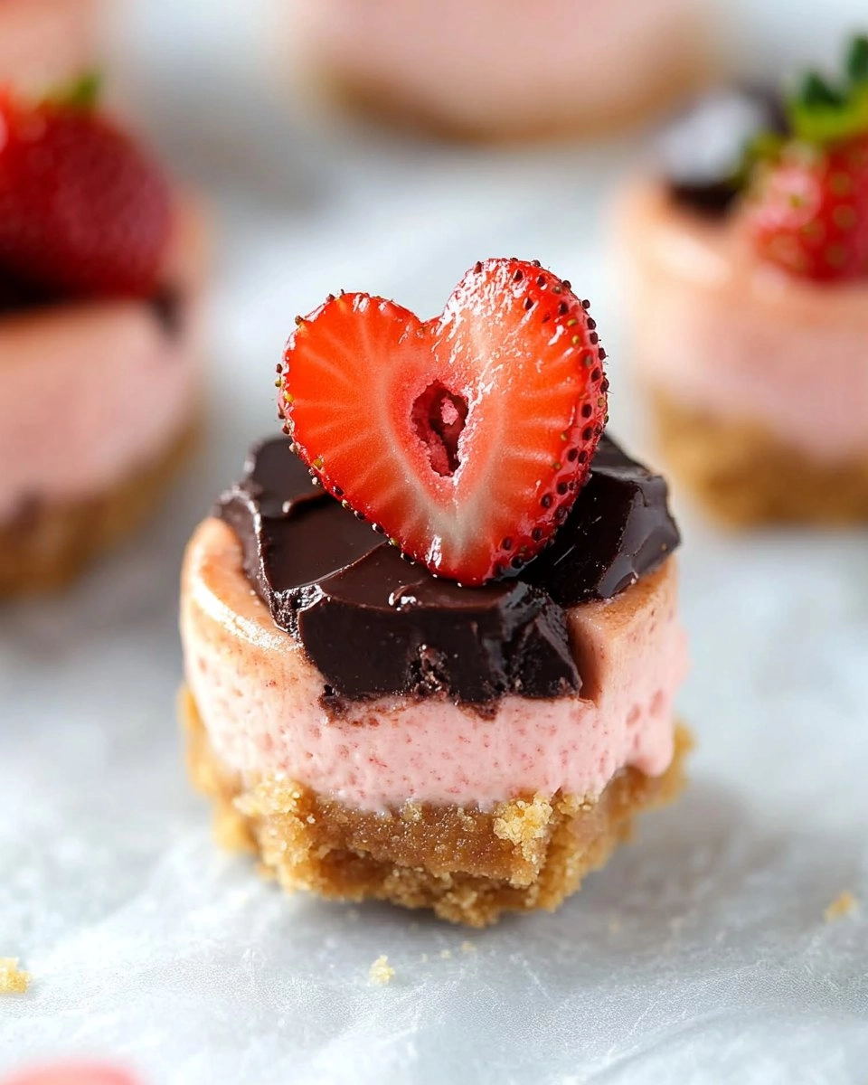 Valentine’s Day Chocolate Strawberry Mini Cheesecakes 93 Valentine’s Day Chocolate Strawberry Mini Cheesecakes