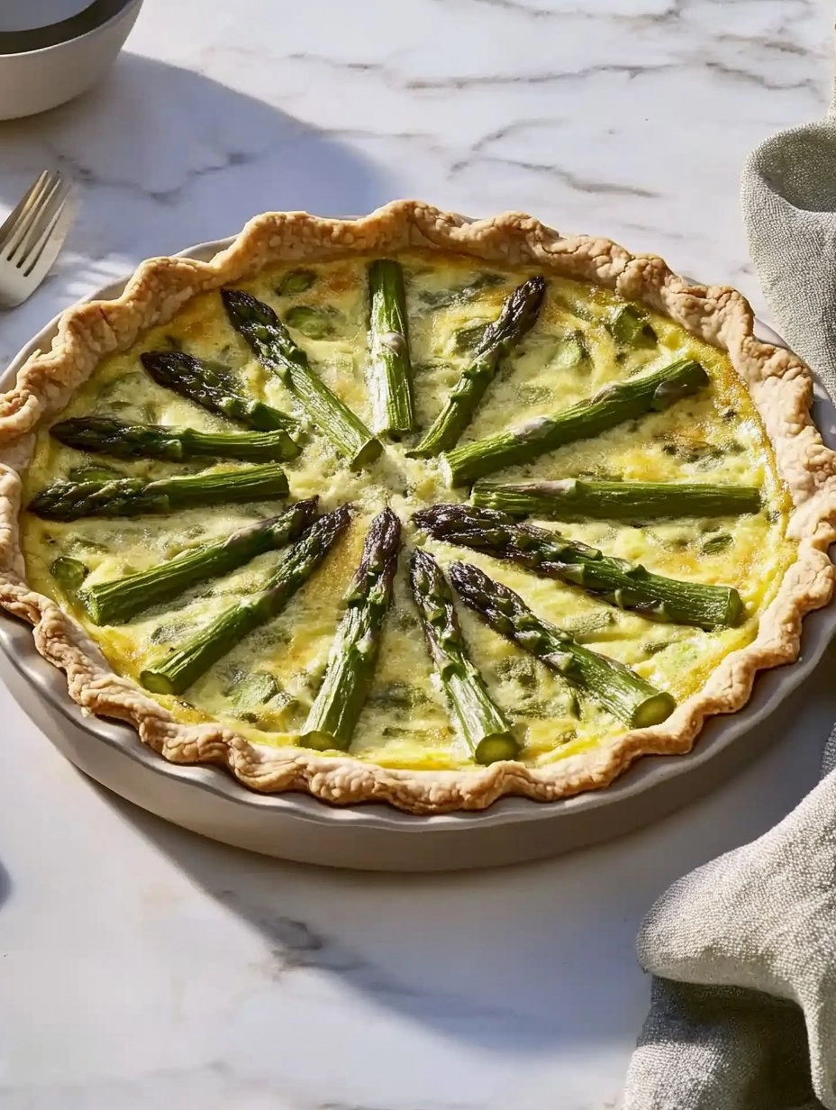 Asparagus and Gruyere Quiche | Easy Spring Breakfast