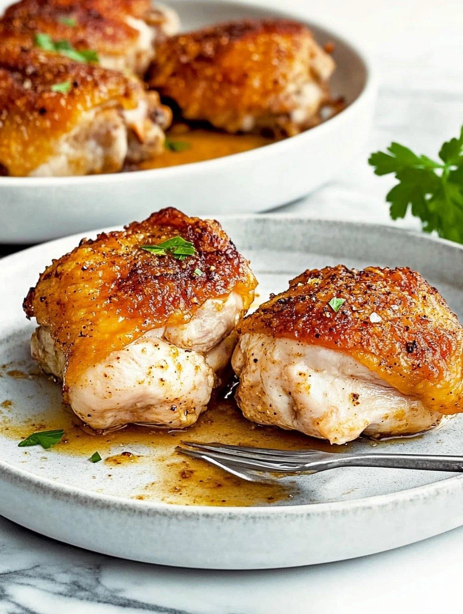 Baked Chicken Thighs | Juicy Oven-Roasted Chicken