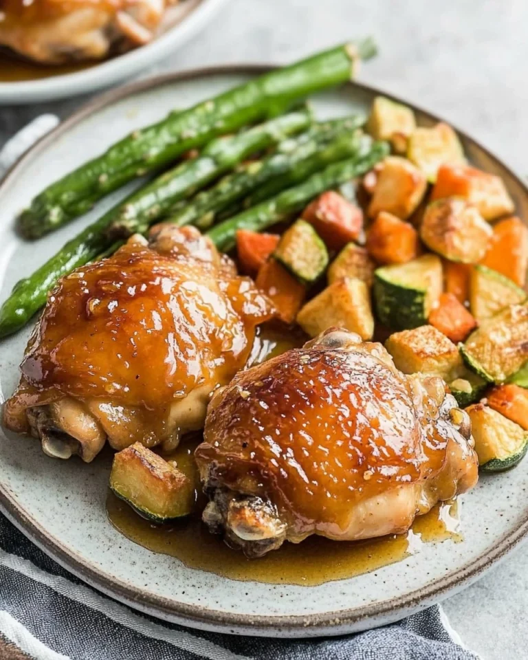 Baked-Honey-Garlic-Chicken-Thighs-with-Veggies-Recipe