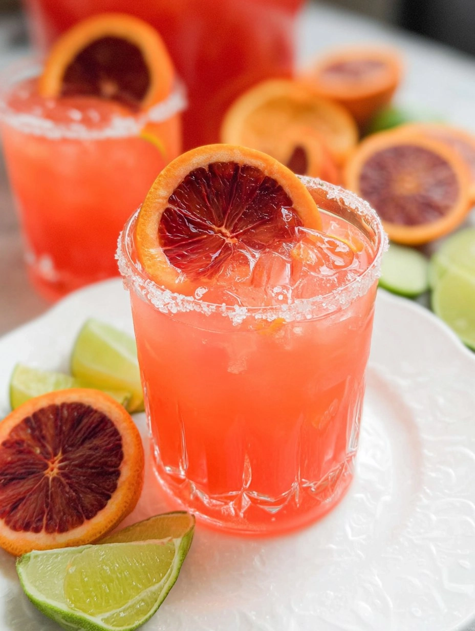 Blood Orange Margarita Pitcher (Easy Big-Batch Citrus Cocktail) 82 Blood Orange Margarita Pitcher (Easy Big-Batch Citrus Cocktail)
