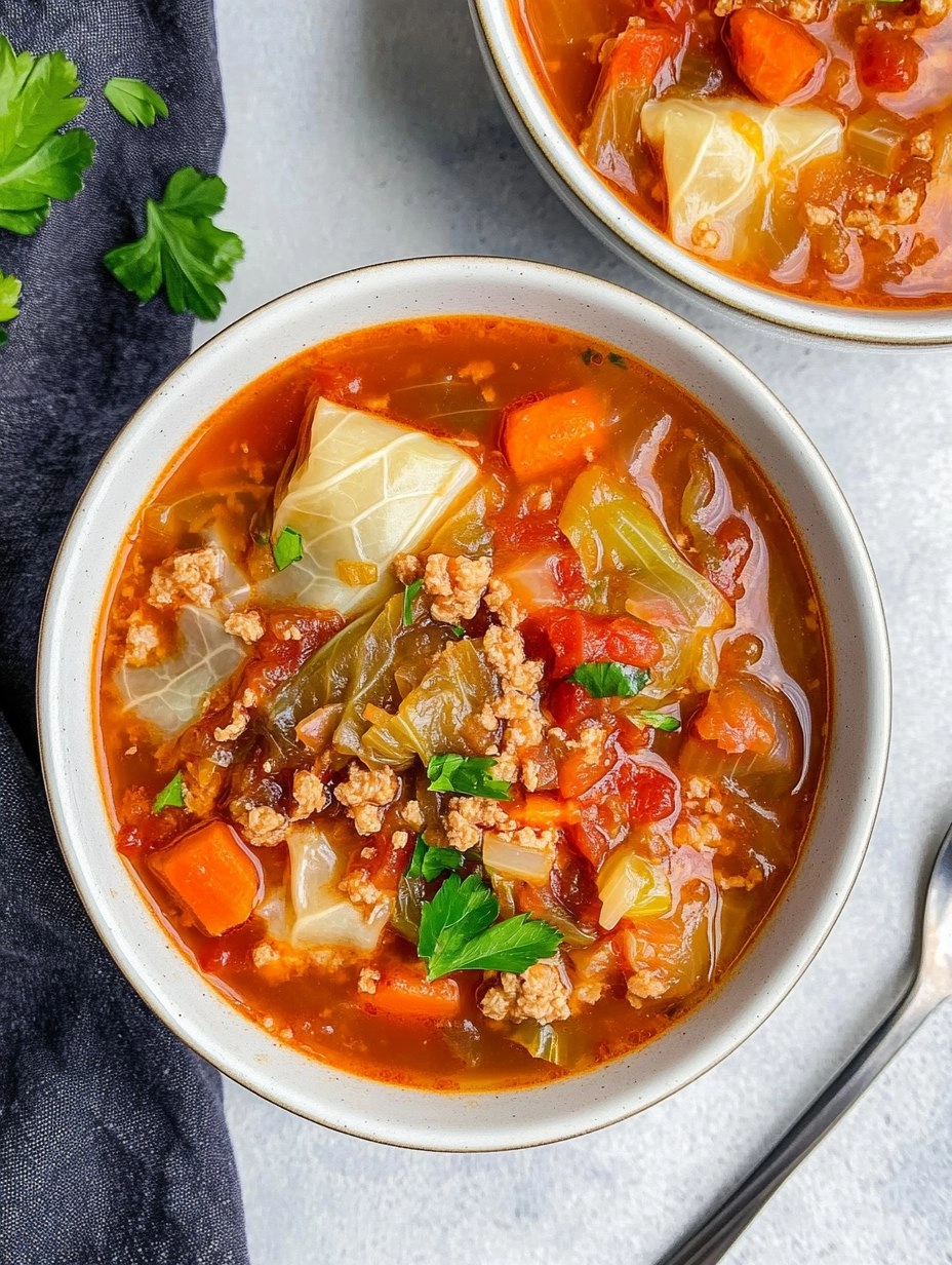 Cabbage Roll Soup (All the Flavor, No Rolling)