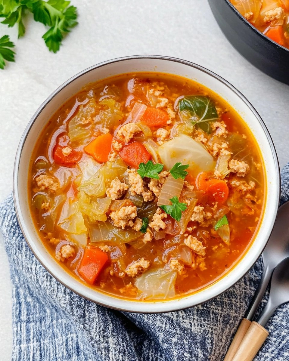 Cabbage Roll Soup (All the Flavor, No Rolling)