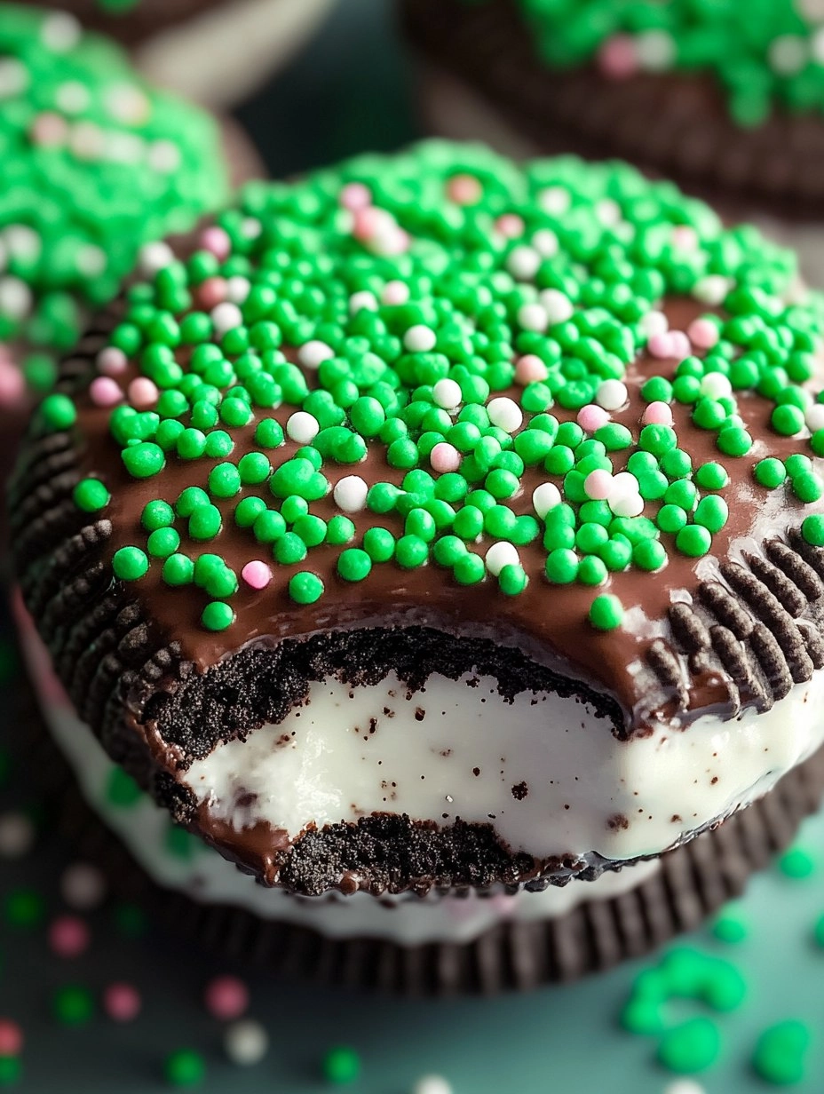 Chocolate Dipped Oreos with Sprinkles 62 Chocolate Dipped Oreos with Sprinkles