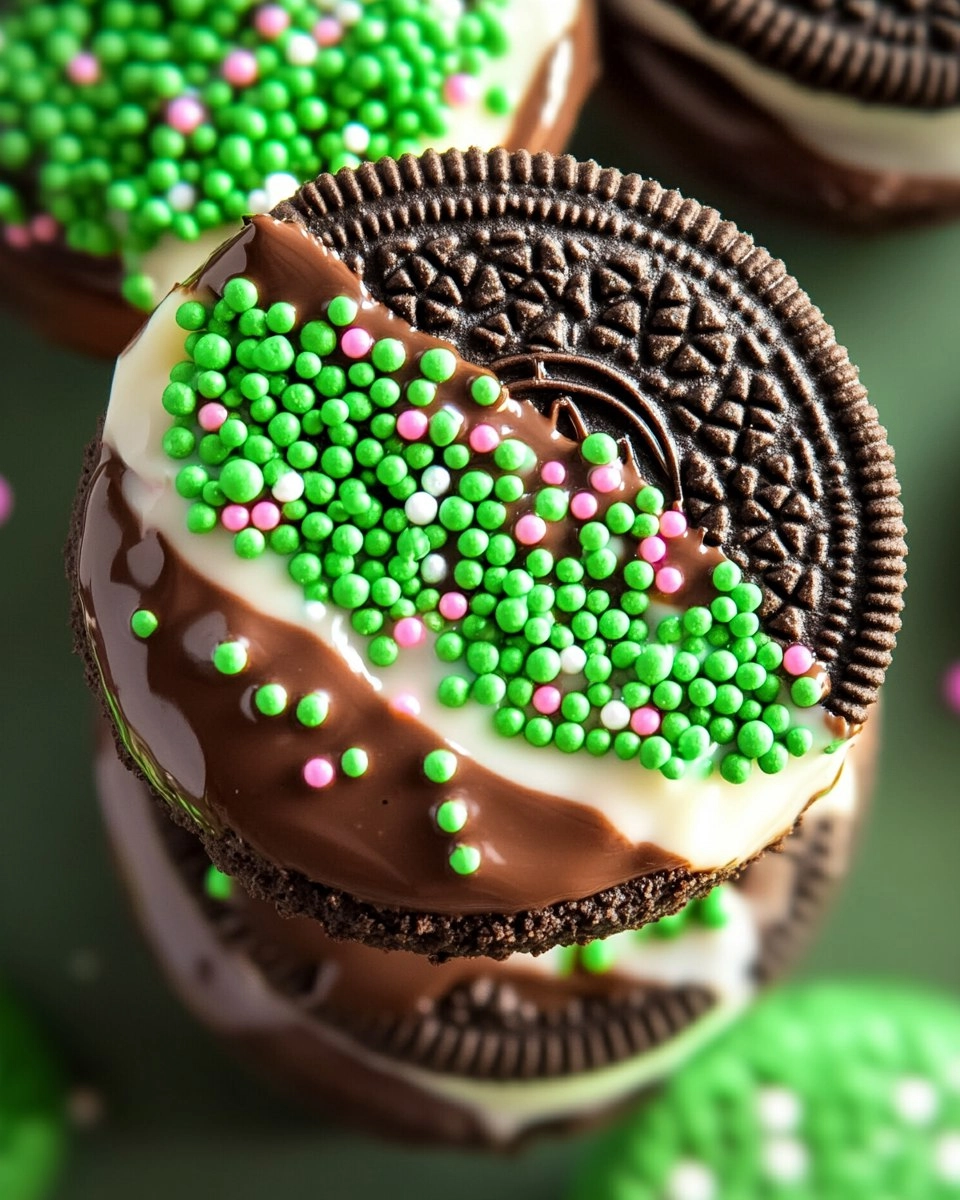 Chocolate Dipped Oreos with Sprinkles 63 Chocolate Dipped Oreos with Sprinkles