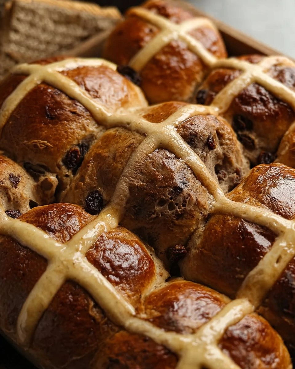 Cinnamon Raisin Hot Cross Buns (Make-Ahead Easter Rolls)