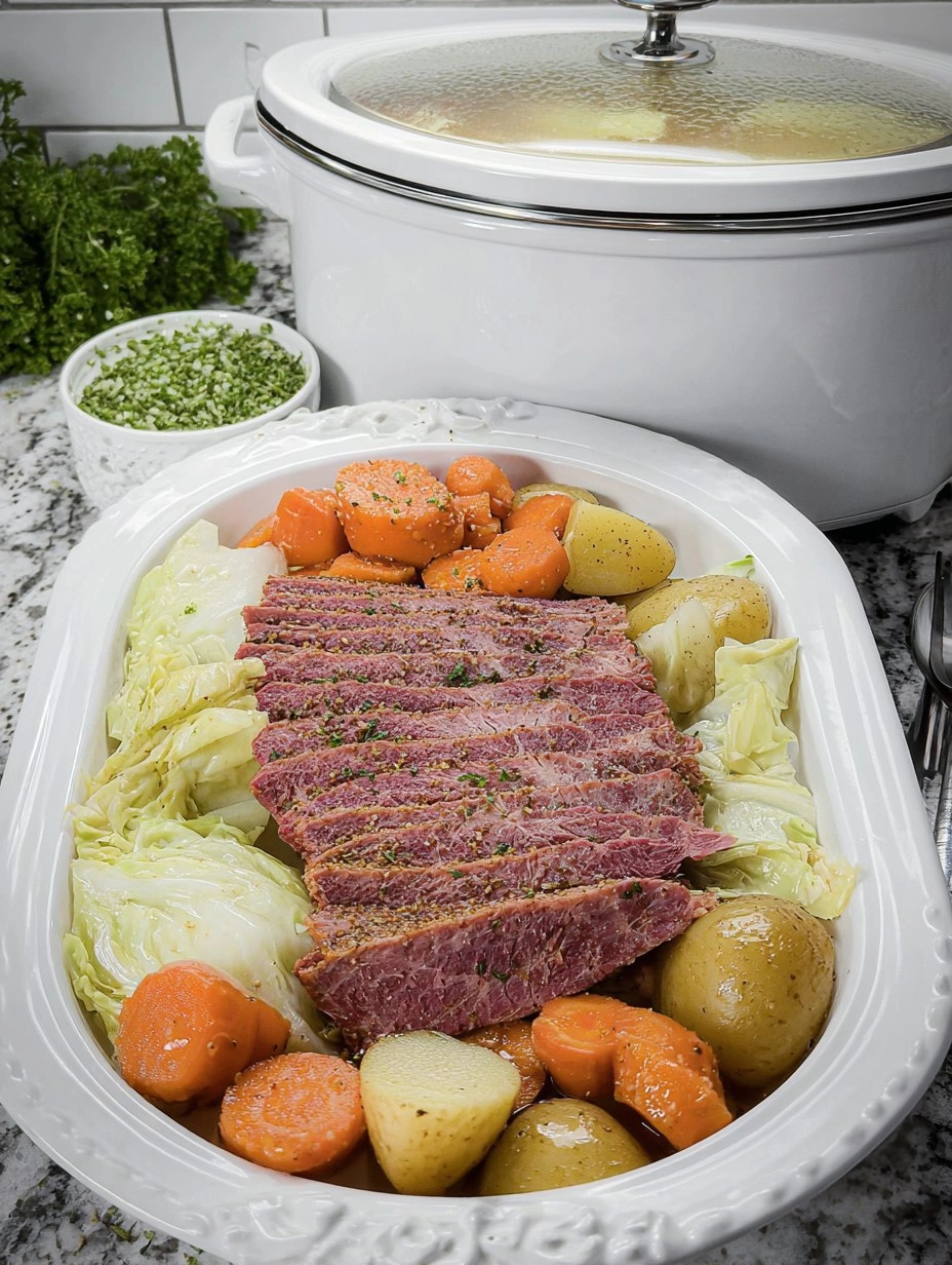 Corned Beef & Cabbage (Crockpot) 