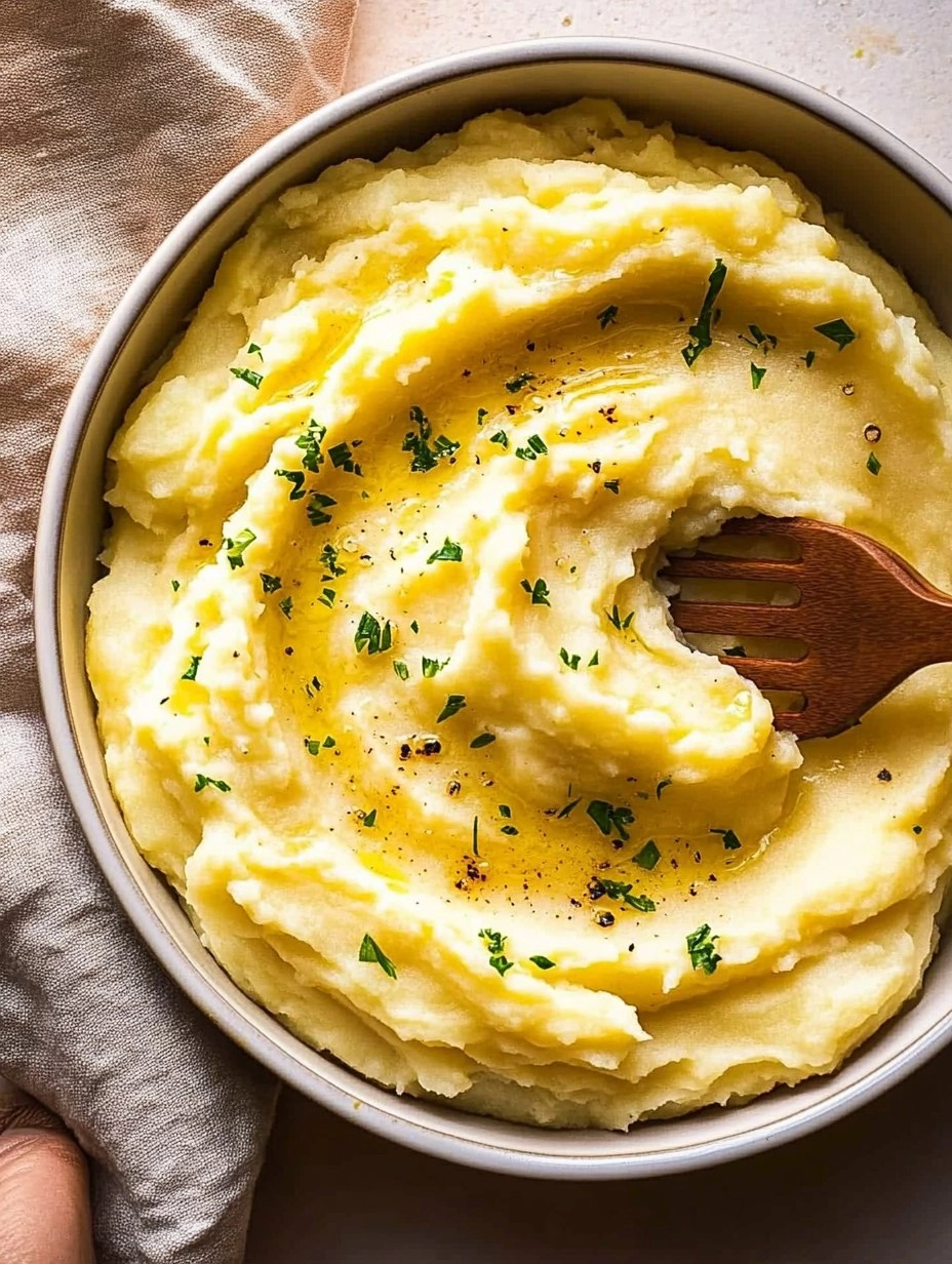 Creamy Garlic Mashed Potatoes (Restaurant Style)