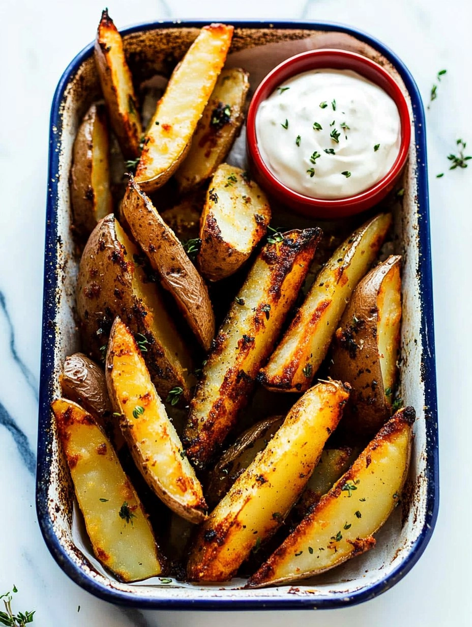 Crispy Oven-Baked Potato Wedges (Pub Style)